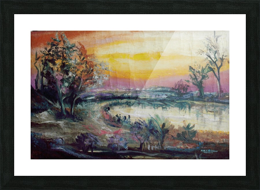 GoldenRays1 Picture Frame print
