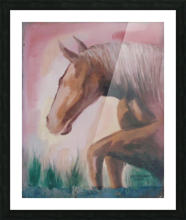 HorseRace3 Picture Frame print