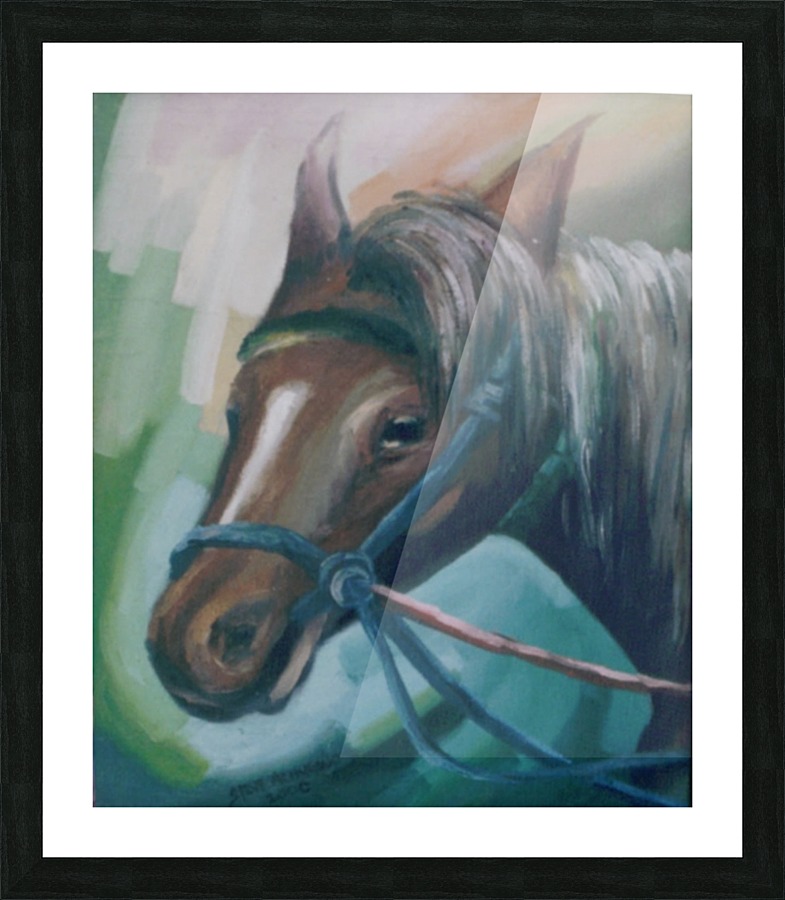 HorseRace4 Picture Frame print