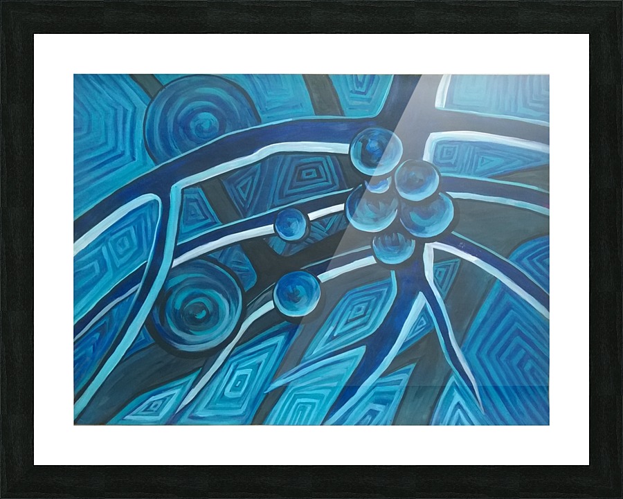 Waves5 Picture Frame print
