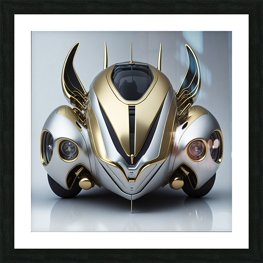 Futuristic car design  Picture Frame print
