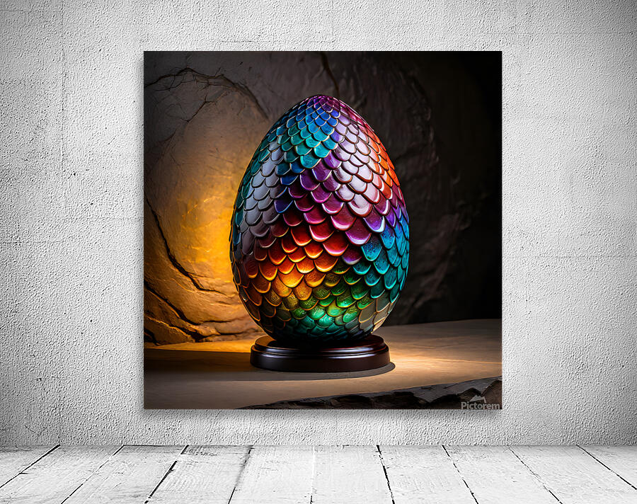 Rainbow dragon egg Wall Preview