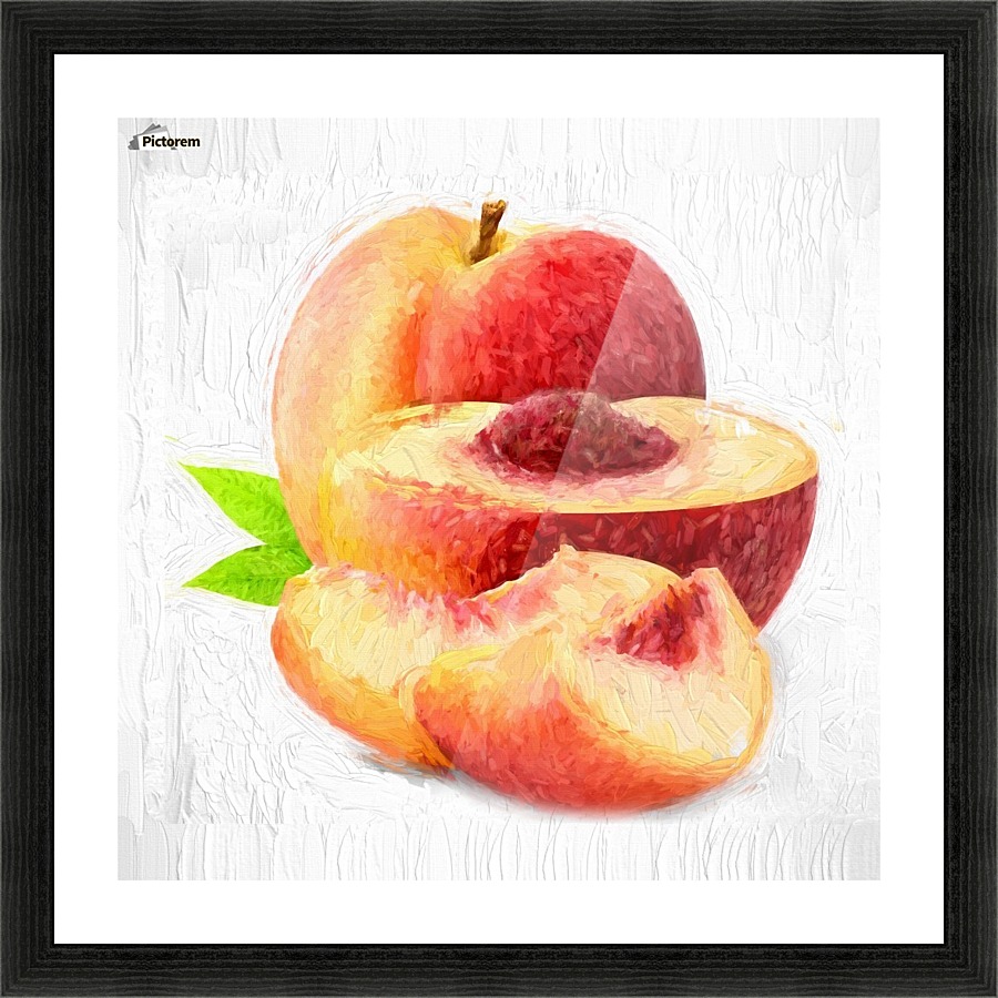 Peaches Picture Frame print