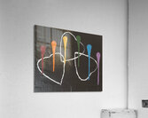 3 hearts Acrylic Print