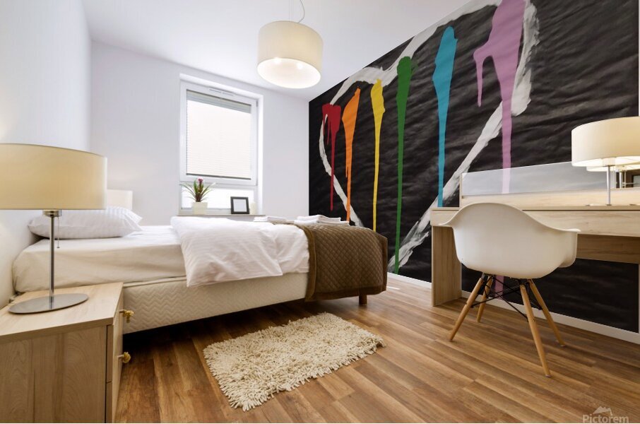 Crying Heart Mural print