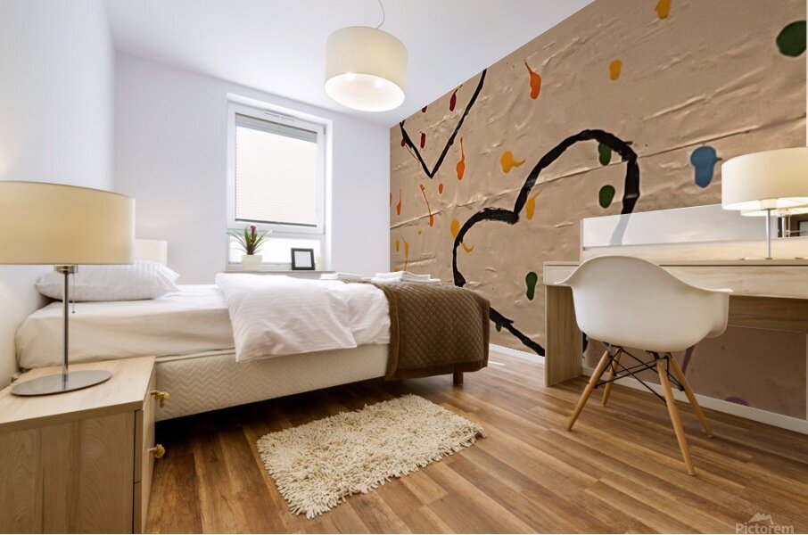 hearts rain Mural print