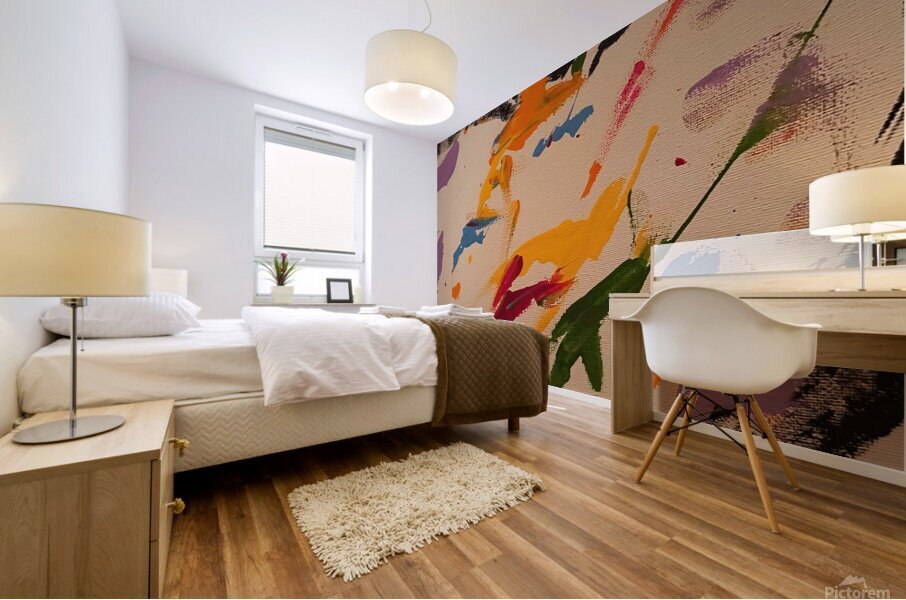 spilt heart Mural print