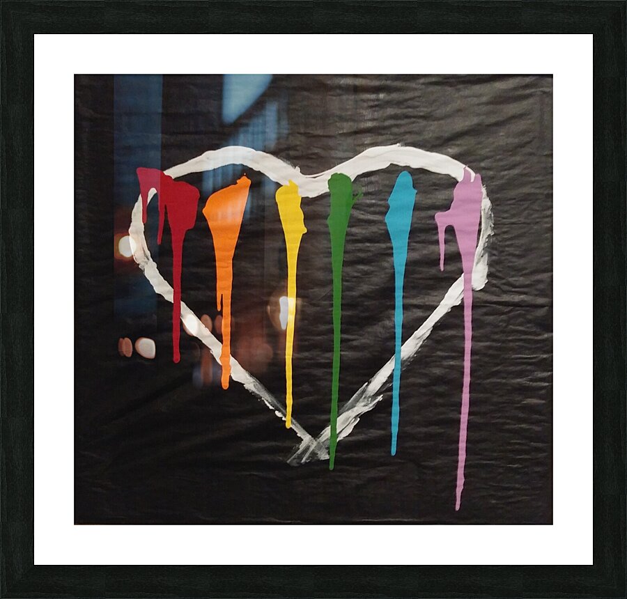 Crying Heart Picture Frame print