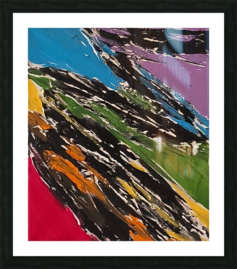 zig zag Picture Frame print