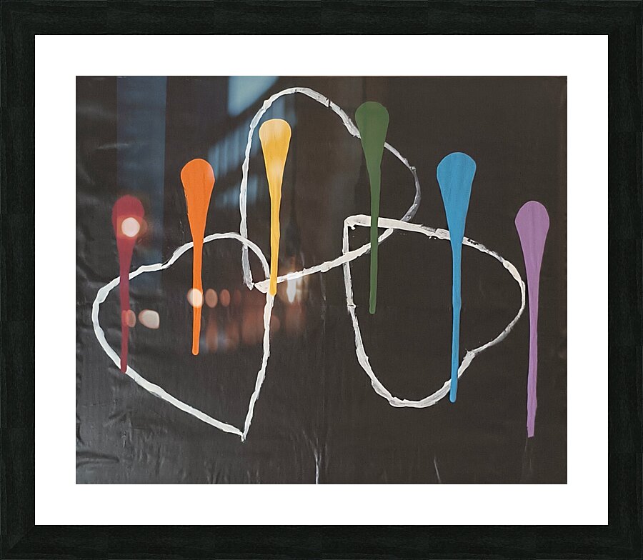 3 hearts Picture Frame print
