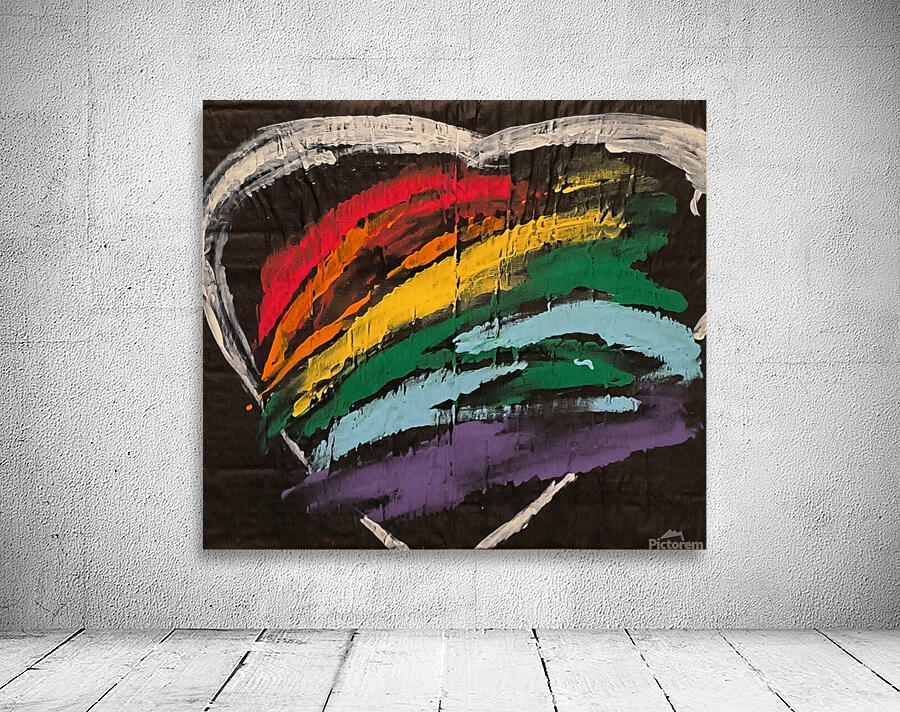 colour heart Wall Preview