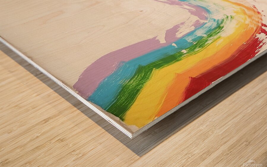 falling heart Wood print