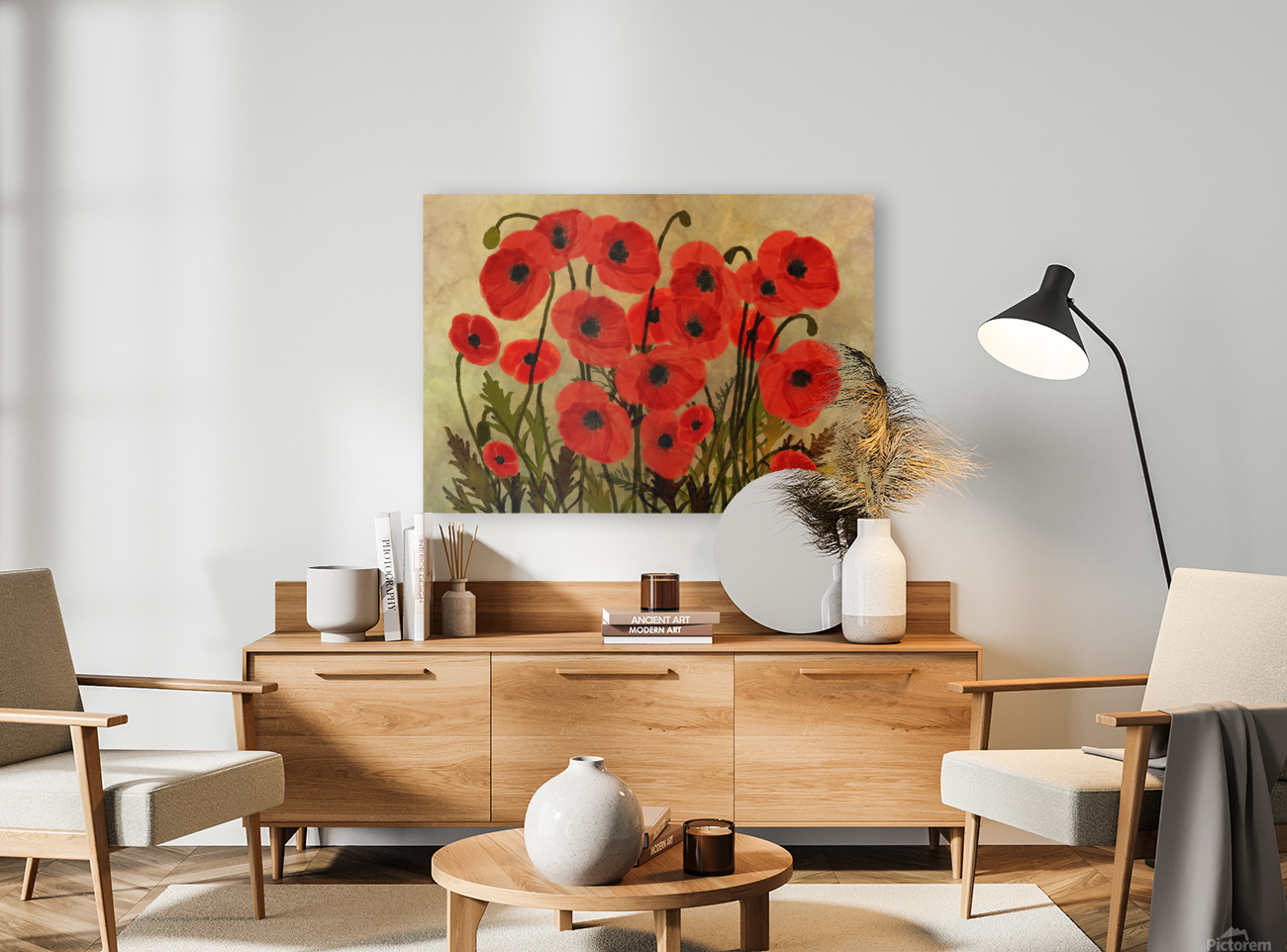 Orange Poppies  Reproduction