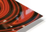 Dark Orange Abstract HD Metal print