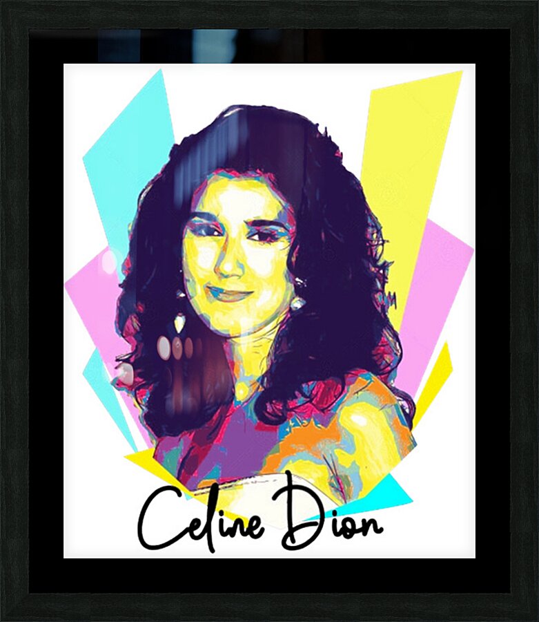 Celine Dion 9 Picture Frame print
