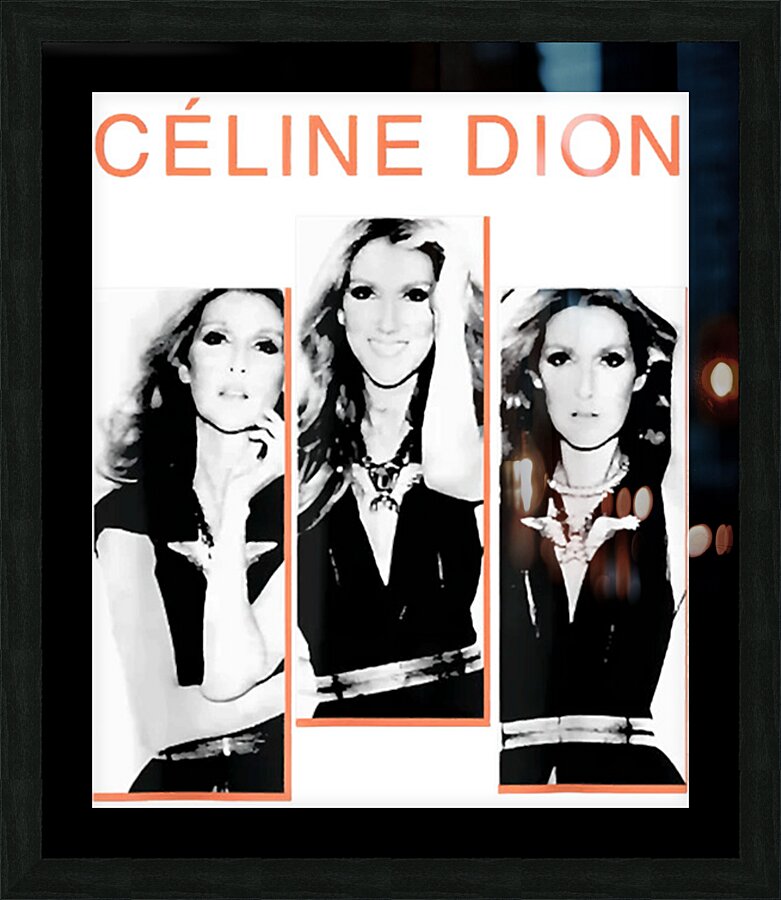 Celine Dion 10 Picture Frame print