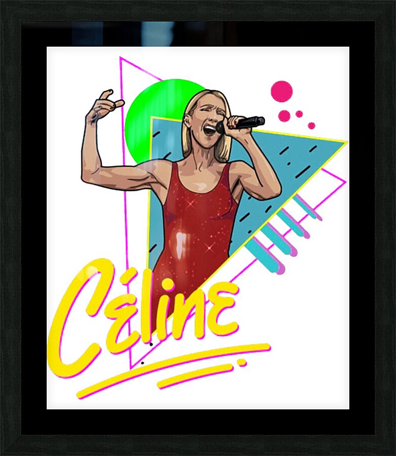 Celine Dion 12 Picture Frame print