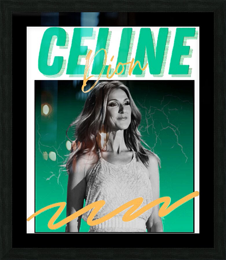 Celine Dion 13 Picture Frame print