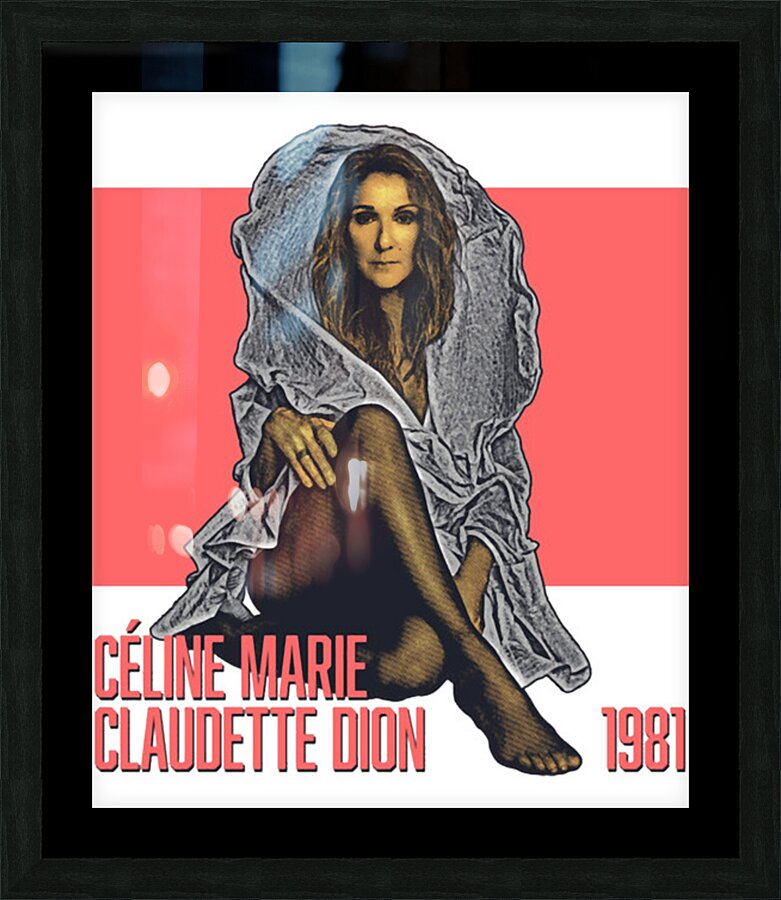 Celine Dion 15 Picture Frame print