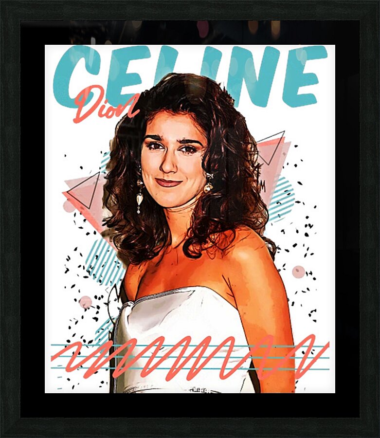 Celine Dion 20 Picture Frame print