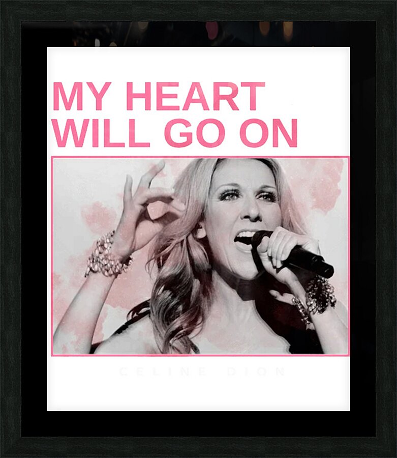 Celine Dion 39 Picture Frame print