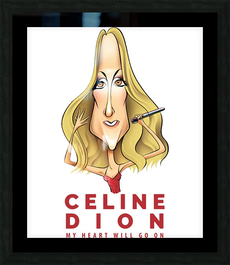 Celine Dion 43 Picture Frame print