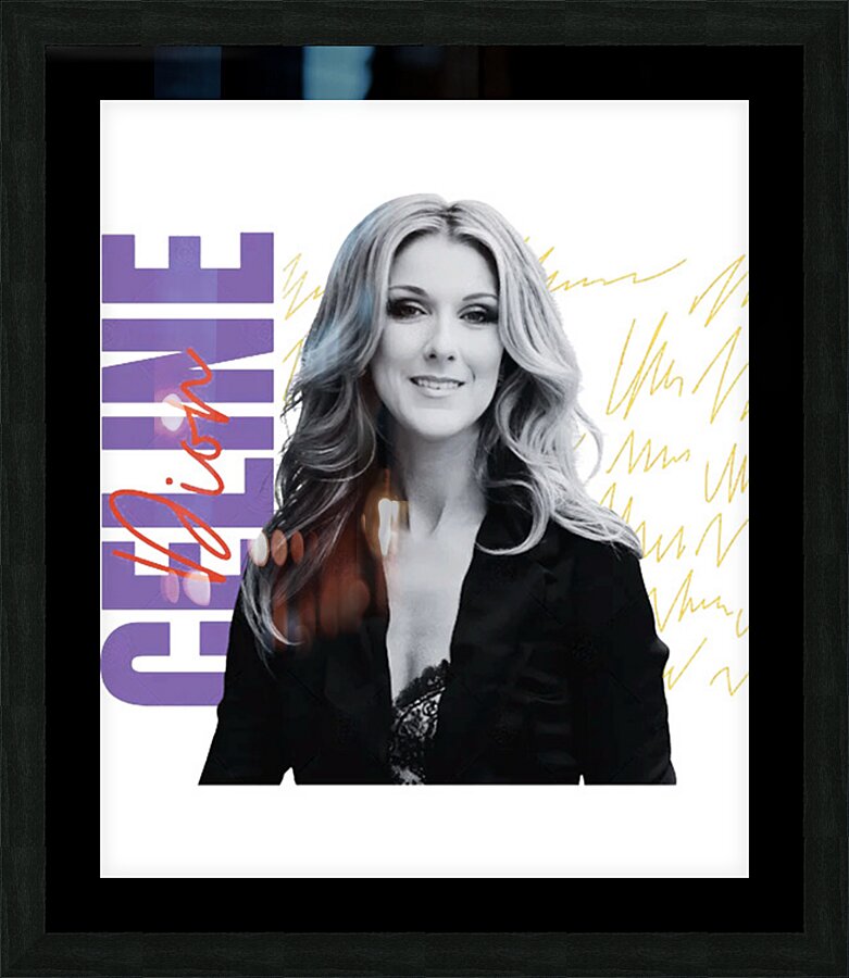 Celine Dion 47 Picture Frame print