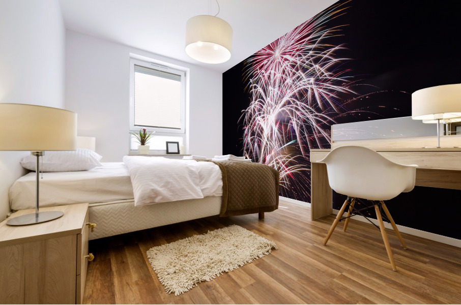 Fireworks 1933 Mural print