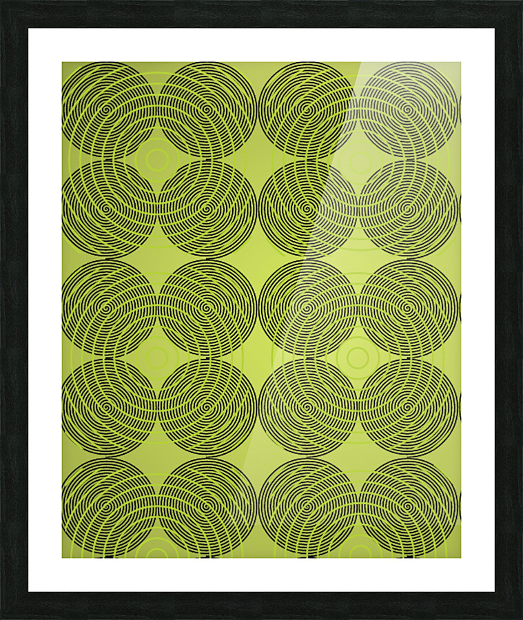 green circle 2 Picture Frame print