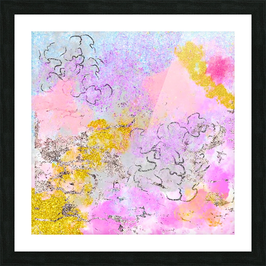Metallic abstract Picture Frame print