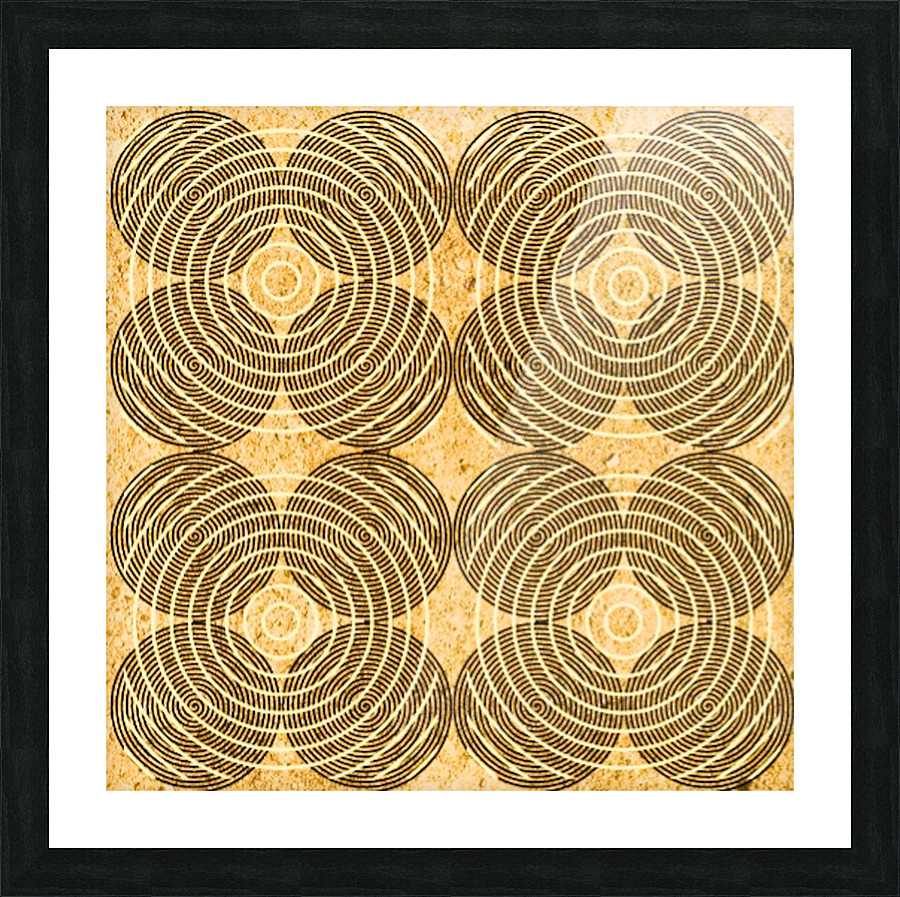 Intertwined Circles Picture Frame print