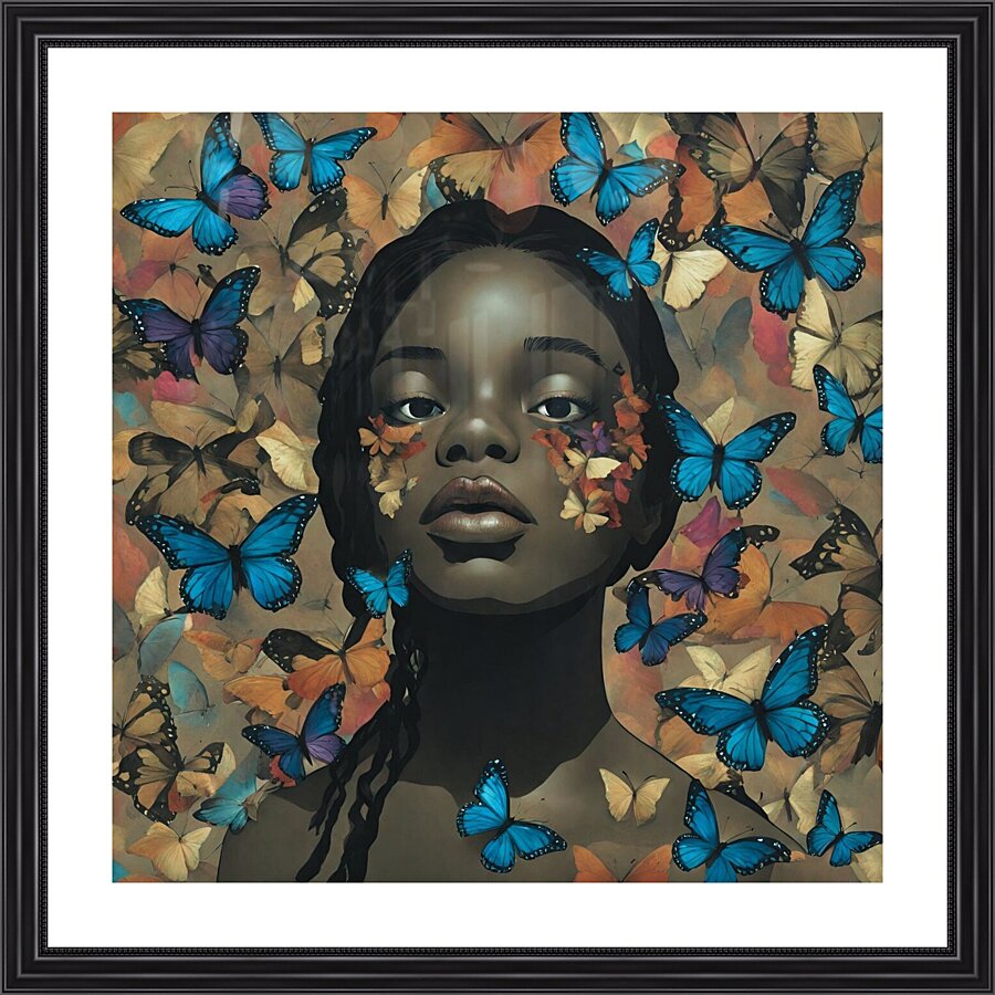 Butterfly Muse-1 Picture Frame print