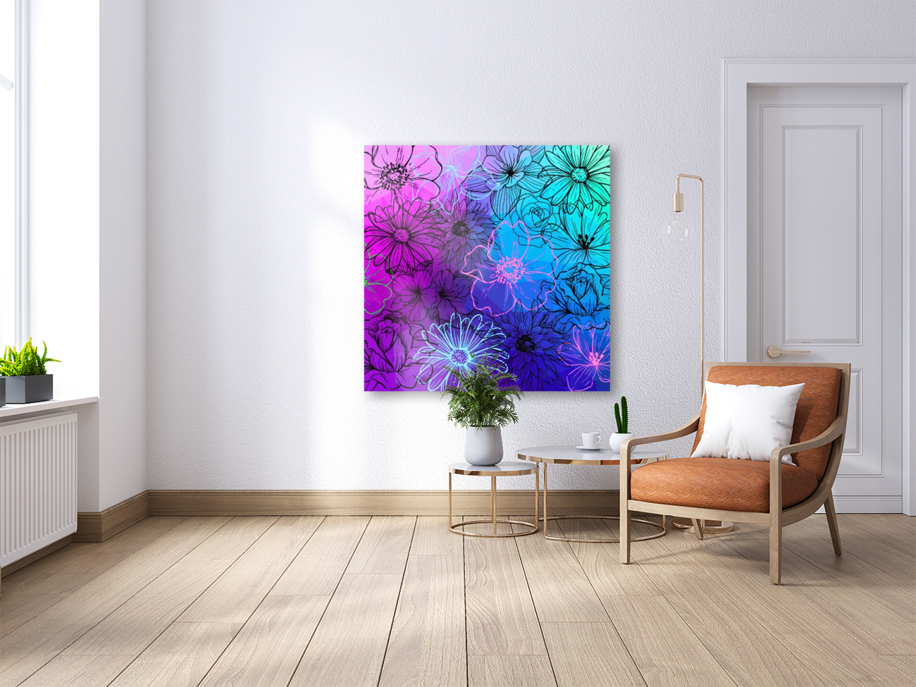 Colorful Flower Reproduction