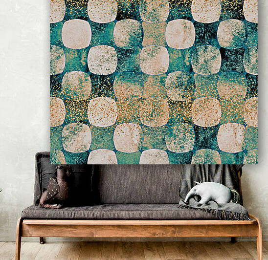 Teal Gold Reproduction