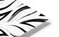 Leaves Blk White HD Metal print