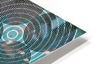 Spirals Blue HD Metal print