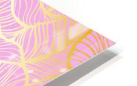 Gold Leaf Pink Background HD Metal print