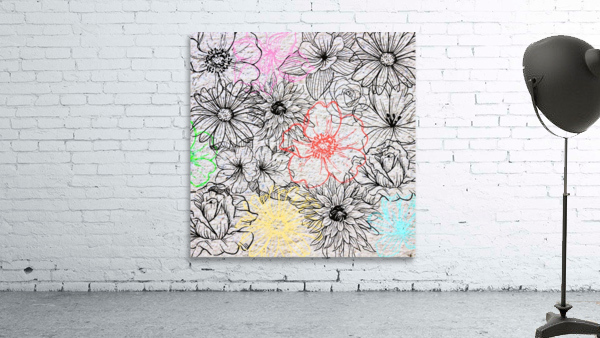Flower Collage Light Wall Preview