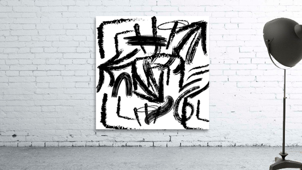 Pointless Direction-Black White Wall Preview
