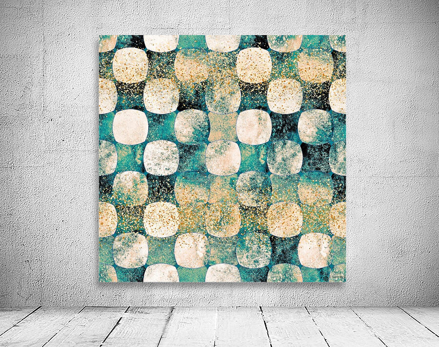 Teal Gold Wall Preview