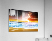 Fancy sunset and beach Acrylic Print