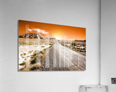 sunset desert landscape Acrylic Print