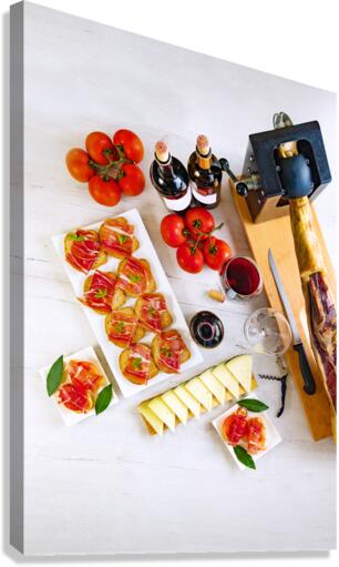 Spanish tapas and appetizers. Canvas Print