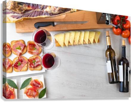 Spanish tapas and appetizers Canvas Print