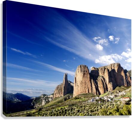 Natural landscape mountain. Canvas Print