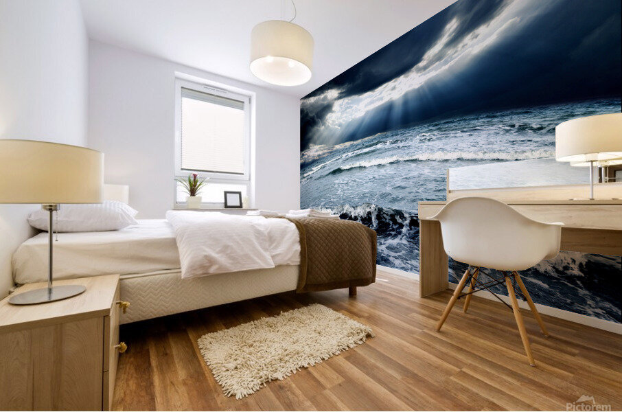 storm seascape Mural print