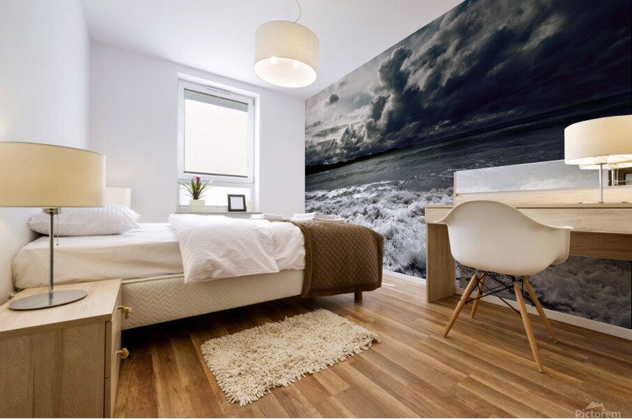 Ocean storm Mural print