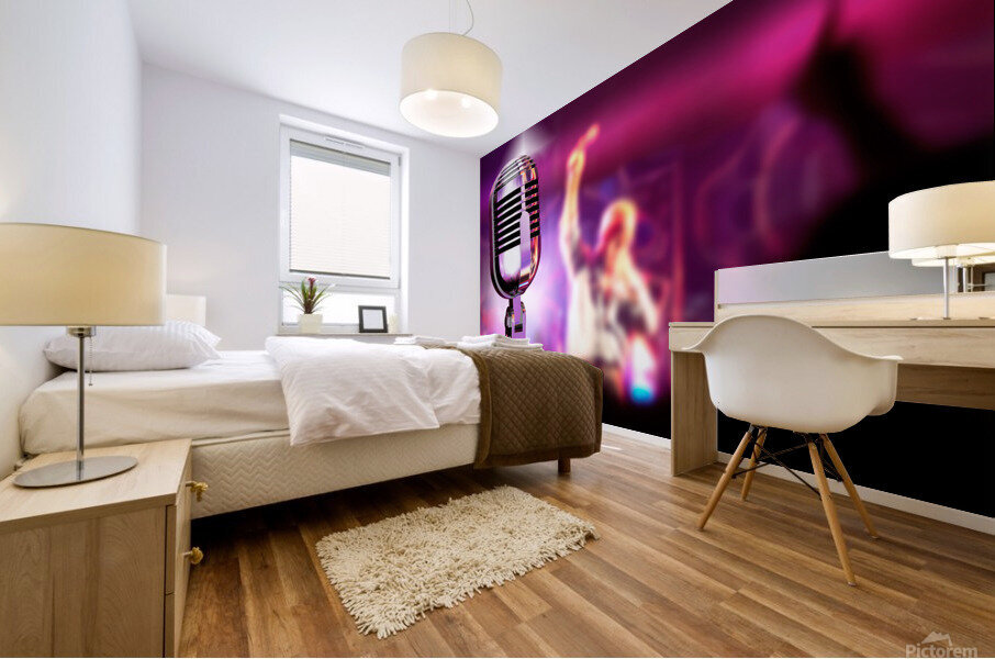 Musical design. Mural print