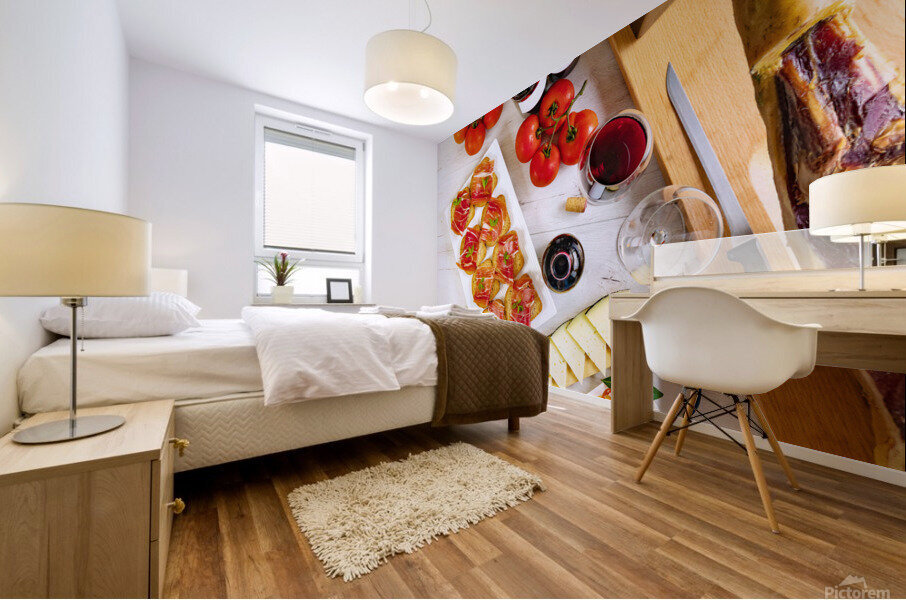 Spanish tapas and appetizers. Mural print