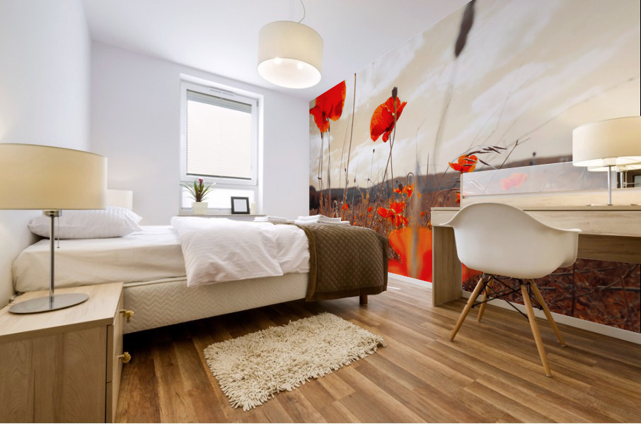 field roses Mural print